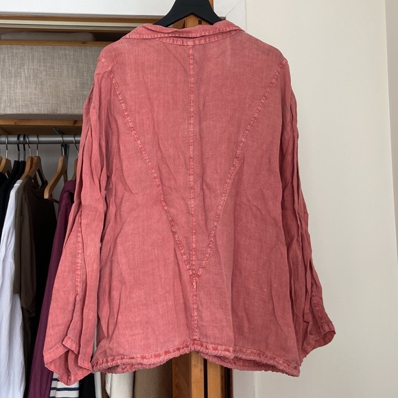 100% linen shirt jacket cover up by B-loose - Picture 6 of 8